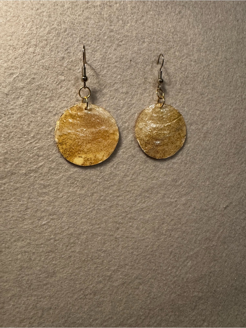 Gold Disc Dangle Earrings - Women's Jewelry